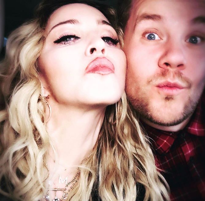  Madonna shared this snap of her and James