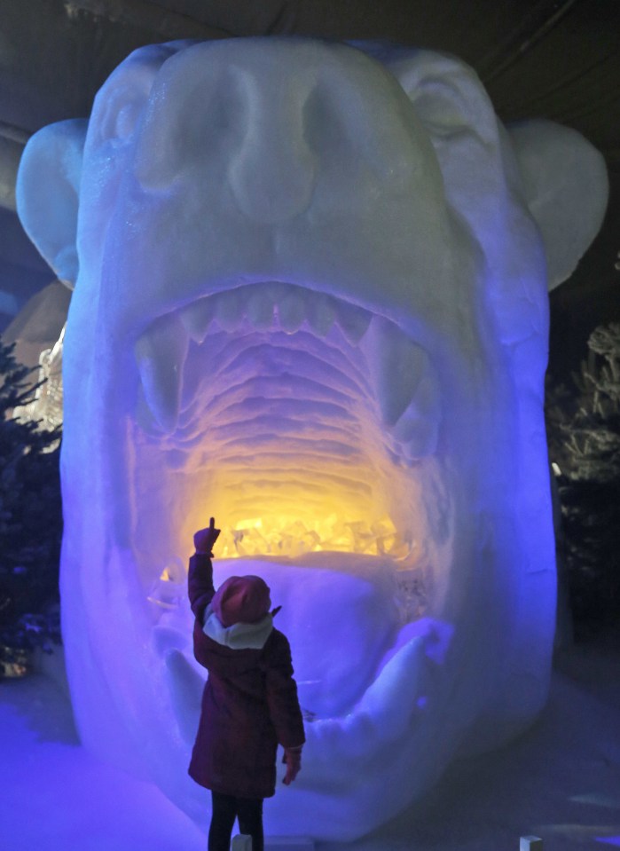  Sculptures are illuminated from the inside at Winter Wonderland