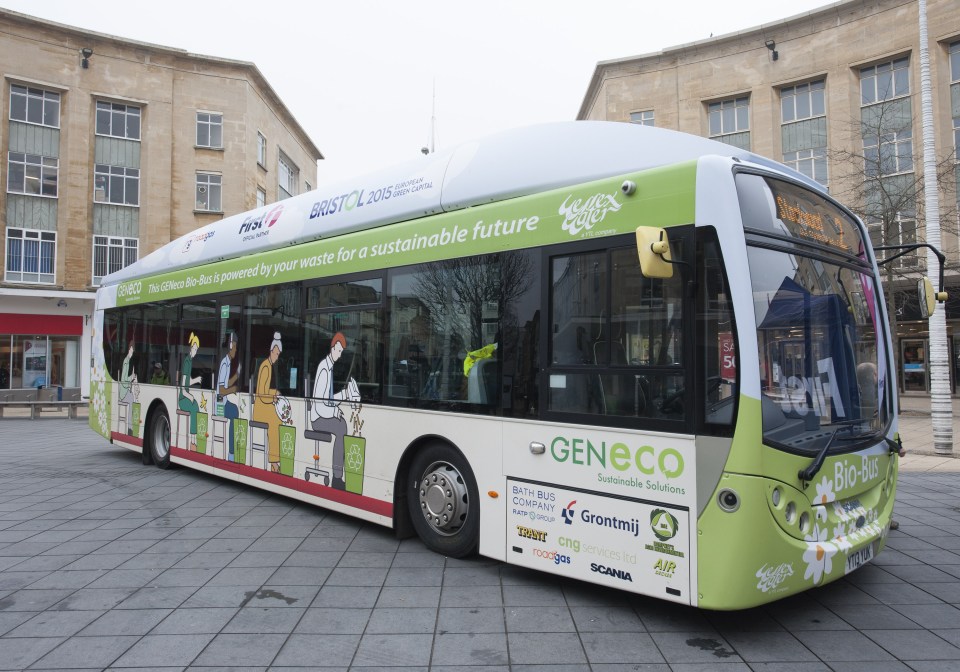 Bio Bus powered by human waste