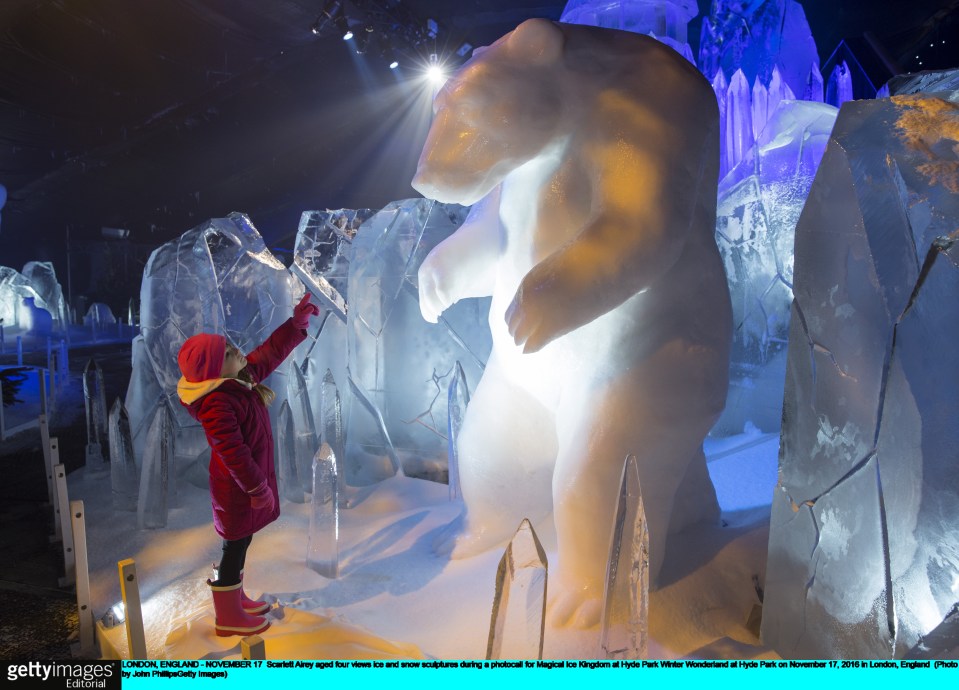  That's the way to do it: Hyde Park Winter Wonderland is back and the ice kingdon is always a big hit with visitors