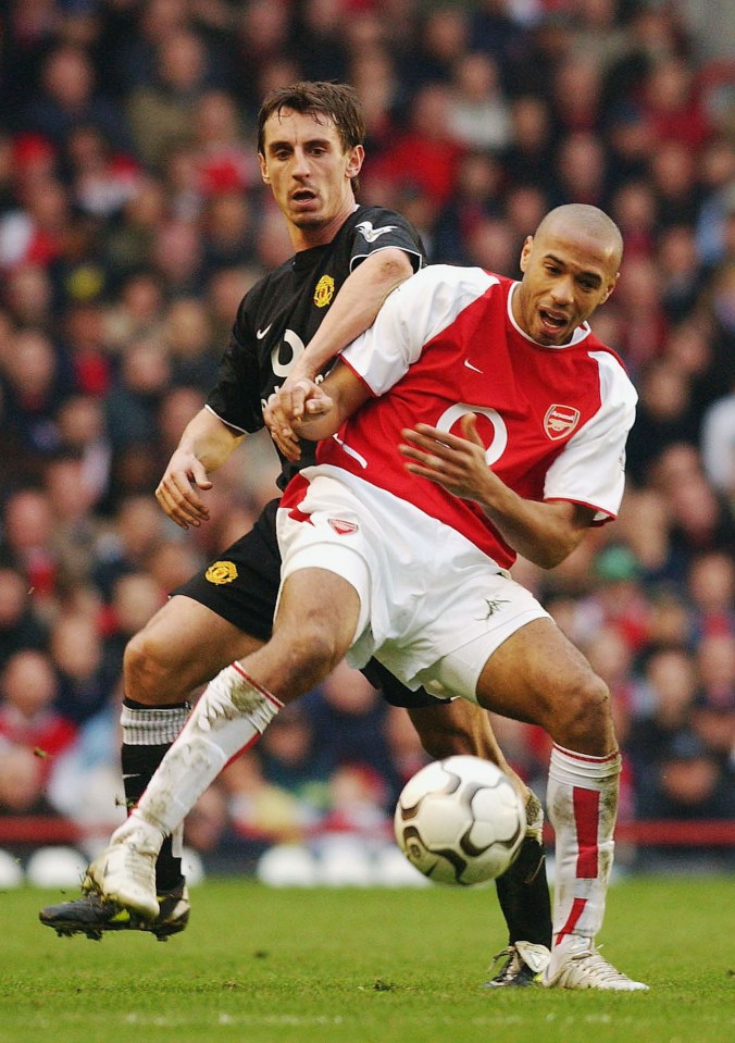  Theirry Henry's inclusion in Neville's XI is perhaps most unsurprising