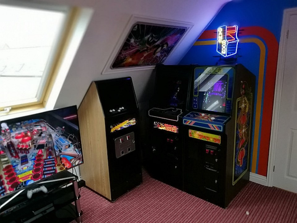 Tony Temple's games room in Swindon comes complete with jukeboxes