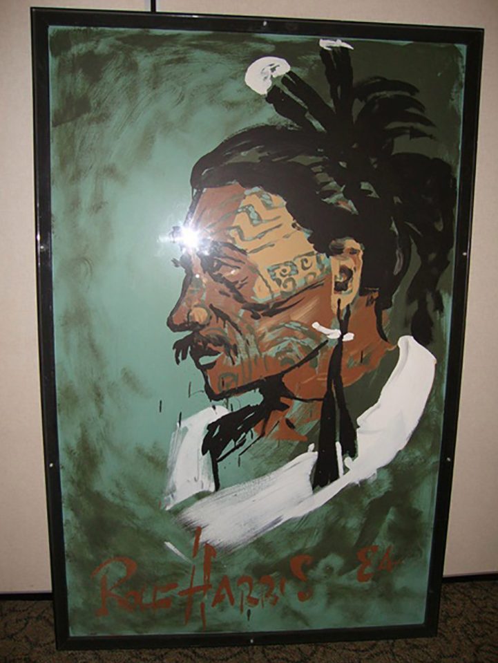  Manchester auction house will sell giant portrait of Maori chief produced by paedo Harris in 1984