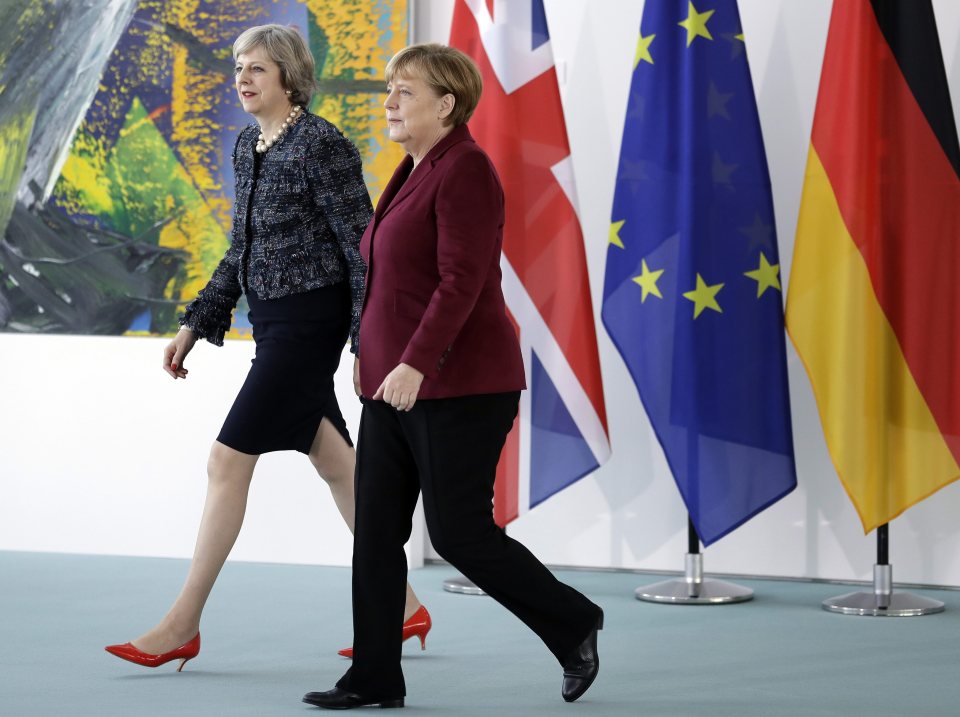  Theresa May met with Angela Merkel in Berlin earlier this month where she updated her on the Brexit plans