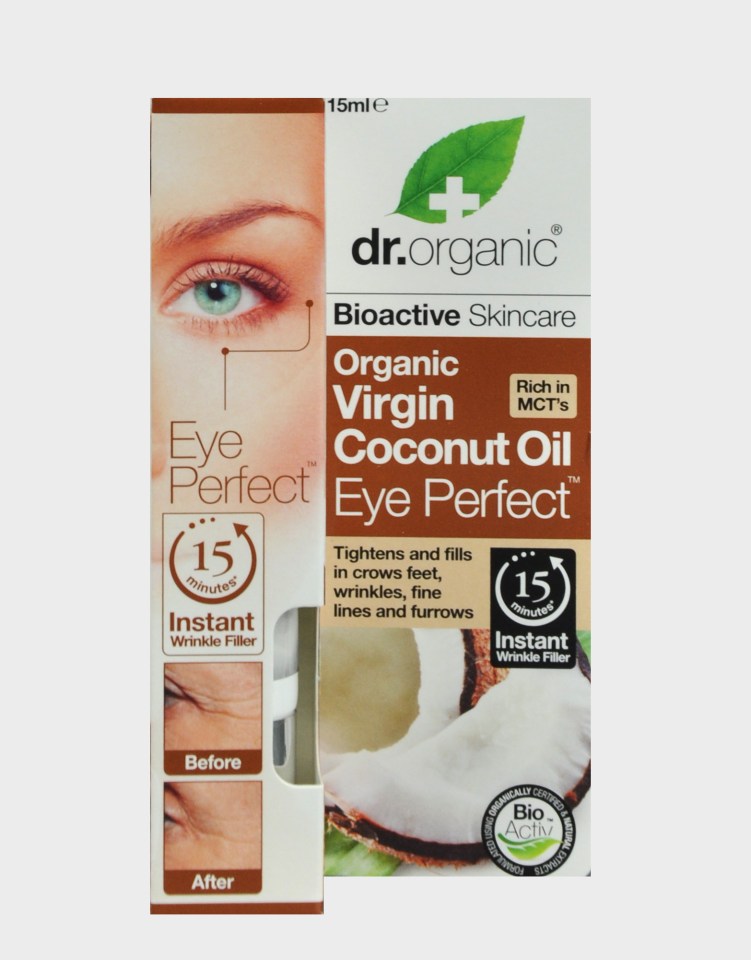  Dr Organic Virgin Coconut Oil Eye Perfect (£8.99, Holland and Barrett)