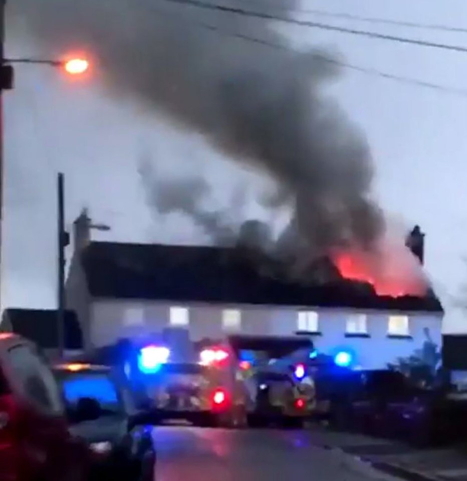  The home in Llandow, Vale of Glamorgan, was quickly consumed by the fire sparked by a lightning strike