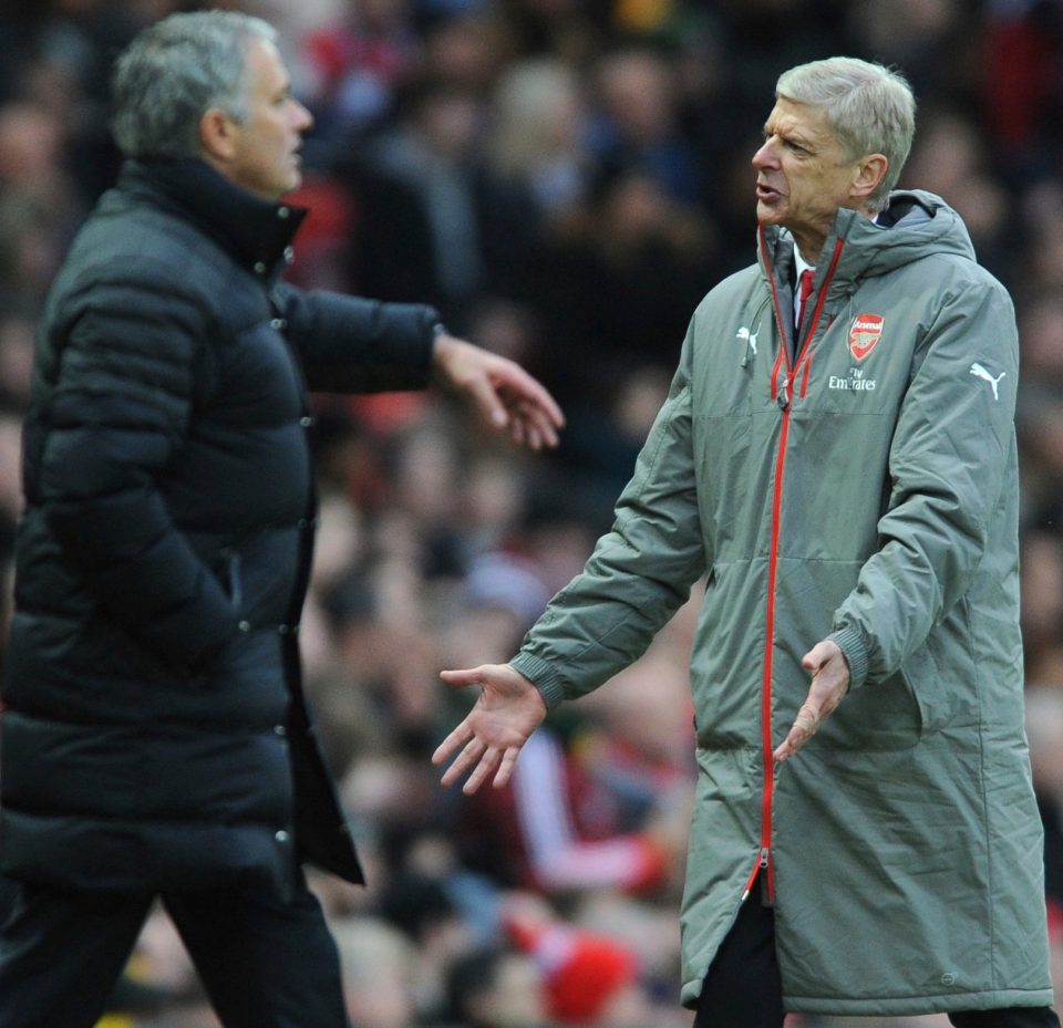 Mourinho couldn't resist a little sideswipe at Arsene Wenger