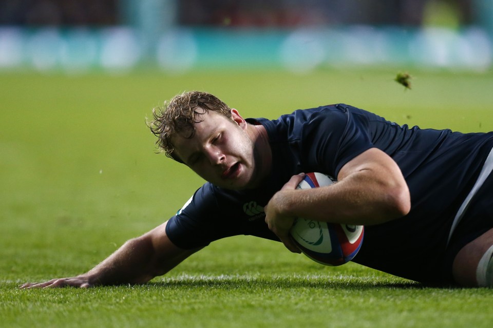  England's Joe Launchbury gets in on the act as well