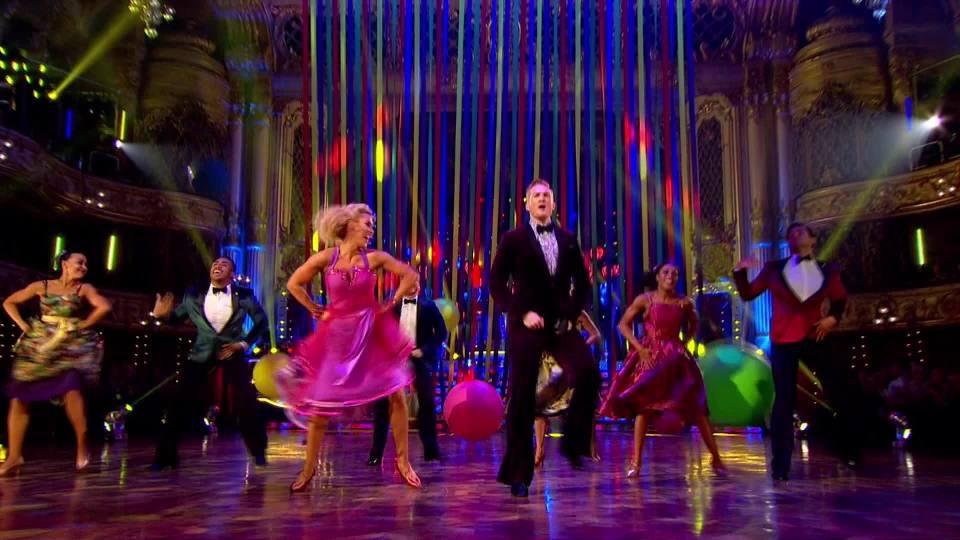 The pair put on an energetic performance at Blackpool's Tower Ballroom