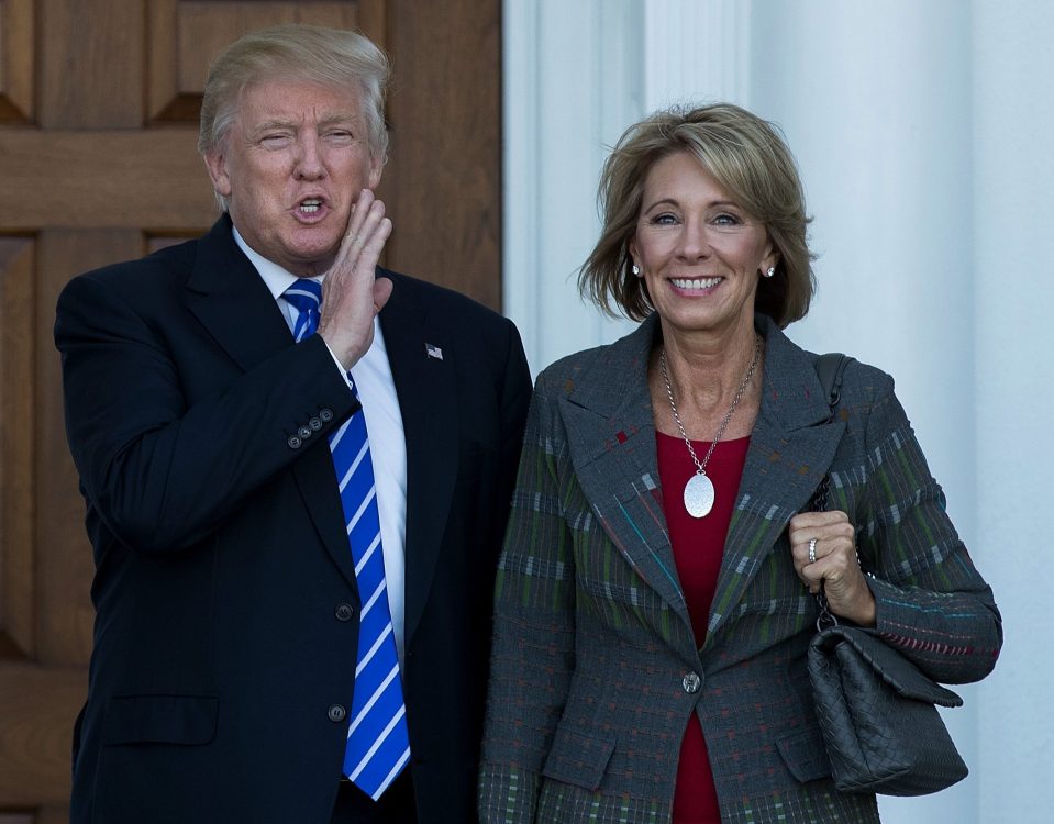  Betsy DeVos was appointed as US Education Secretary on 23 November