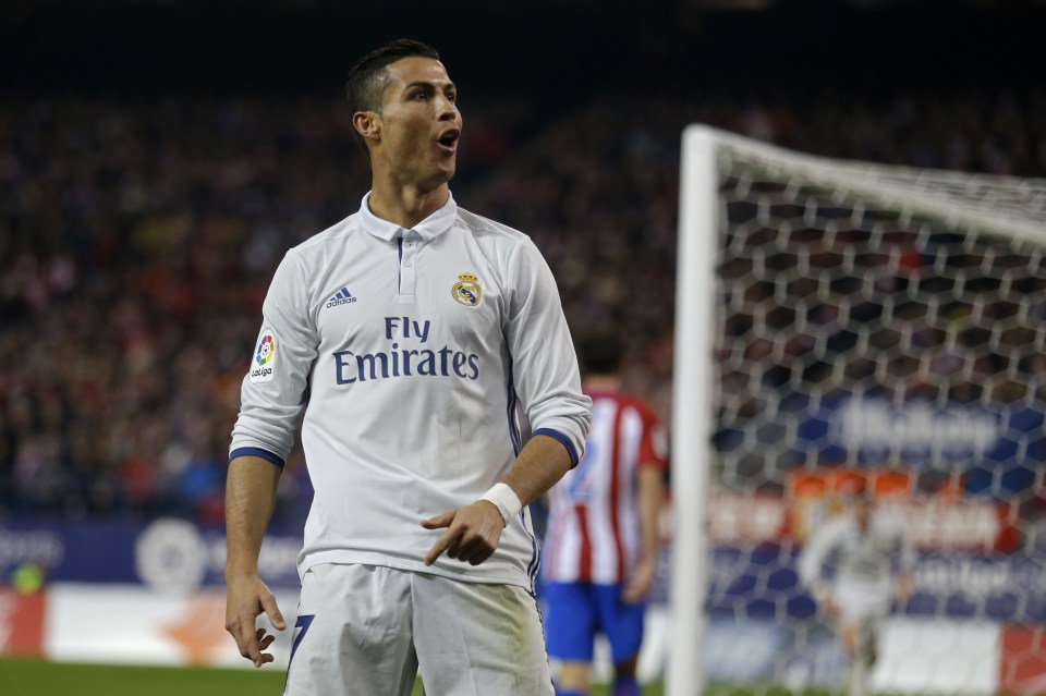  Cristiano Ronaldo scored a hat-trick against Atletico