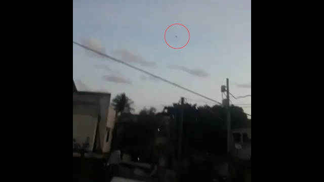  Footage captured the moment the chopper lost control above the favela