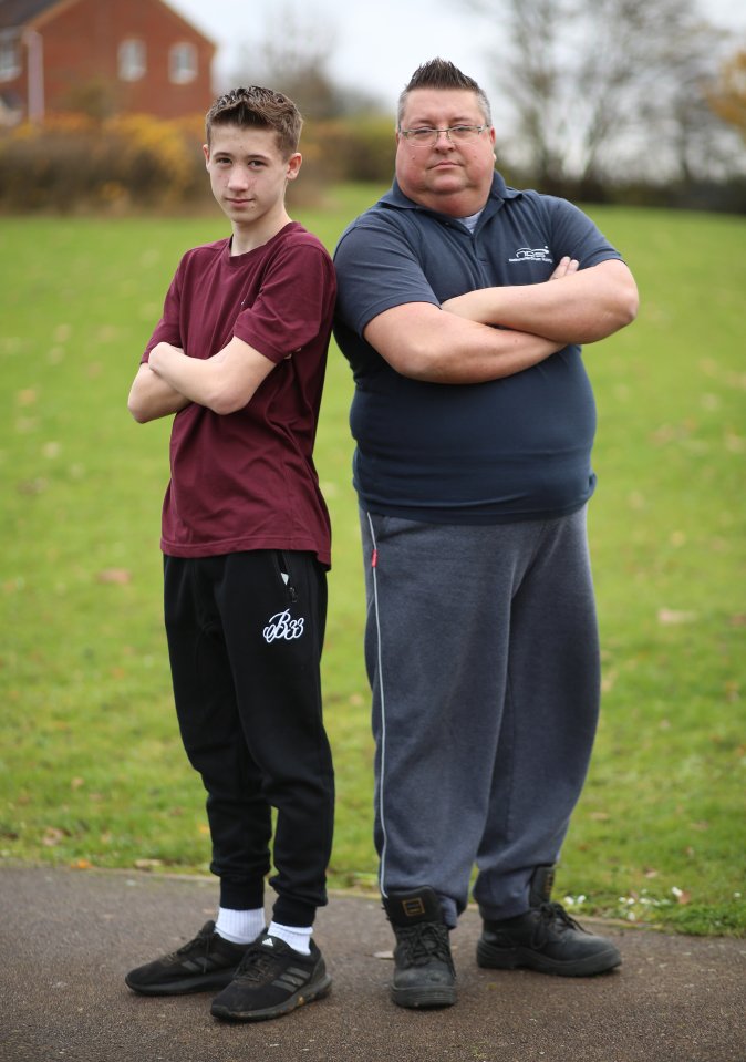  Owen's dad Allan has branded the decision to suspend his son from school 'pathetic'