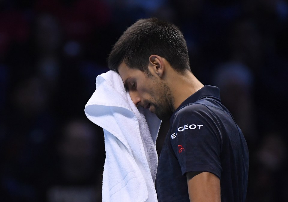  Djokovic picked up his game in the second set after a disappointing first, but he was well off his usual best