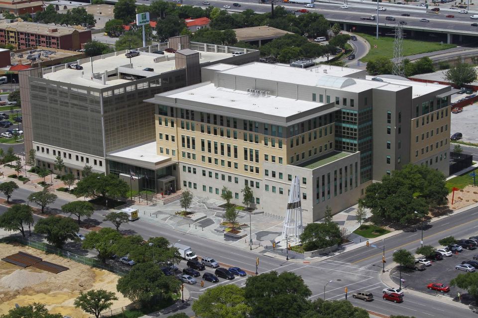  The shooting happened outside San Antonio police headquarters