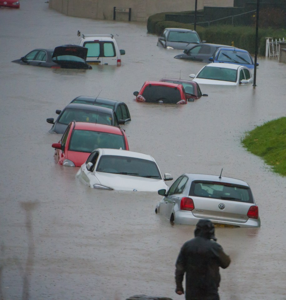  Yesterday Whitchurch Lane looked like a river and at least a dozen cars were wrecked