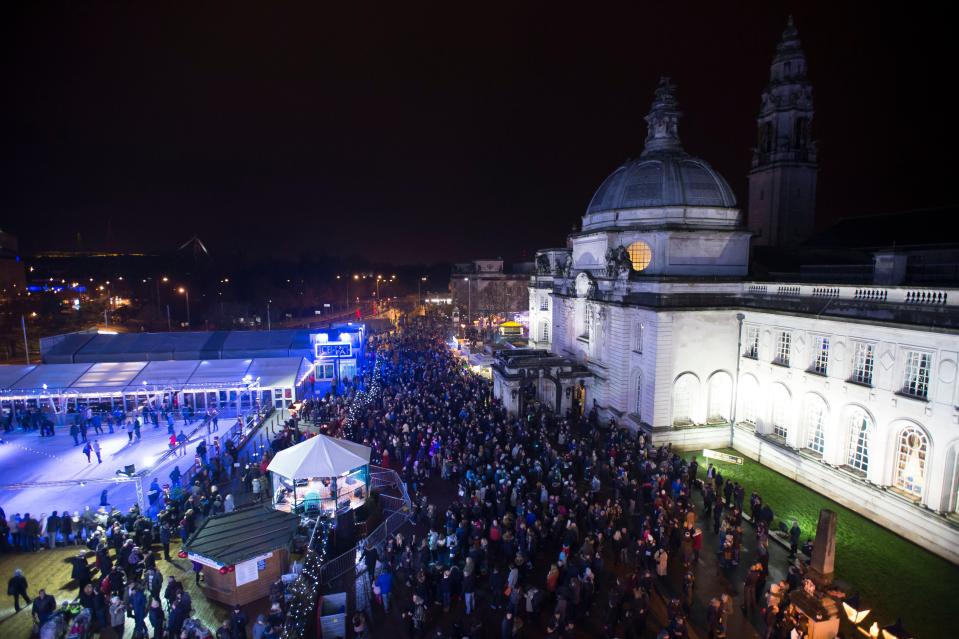  Skating will be undercover at Cardiff's Winter Wonderland this year - a wise precaution given the weather