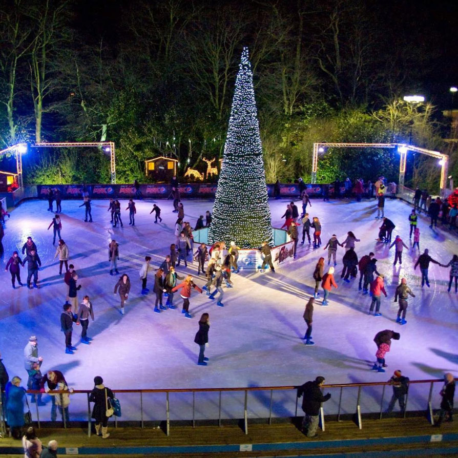  Festive fun in God's own county: ice skating is the order of the day at Yorkshire's Winter Wonderland