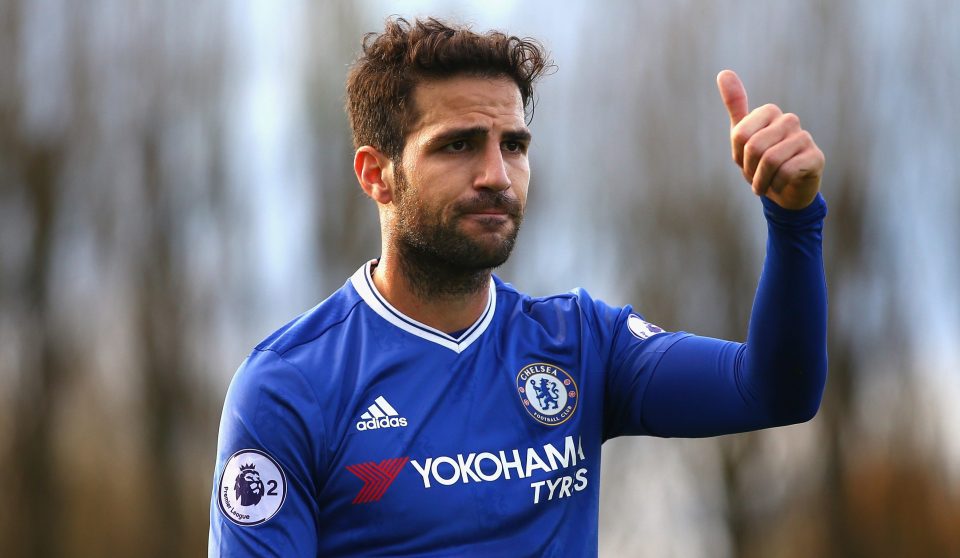  Cesc Fabregas was forced to play for Chelsea's under-23 side as he's so far off the starting XI