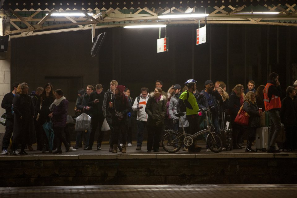  Flooding and weather damage to train tracks have meant commuters having up to 2 hour delays on train travel. Temple Meads Station, Bristol