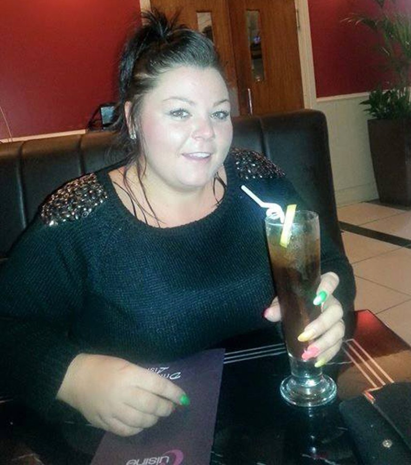 The mum-of-two pictured just before her gastric band was fitted in 2013