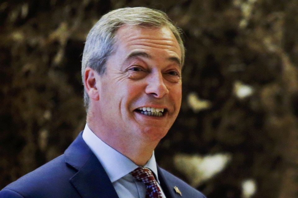 Nigel Farage said he was “flattered” by Donald Trump’s endorsement 