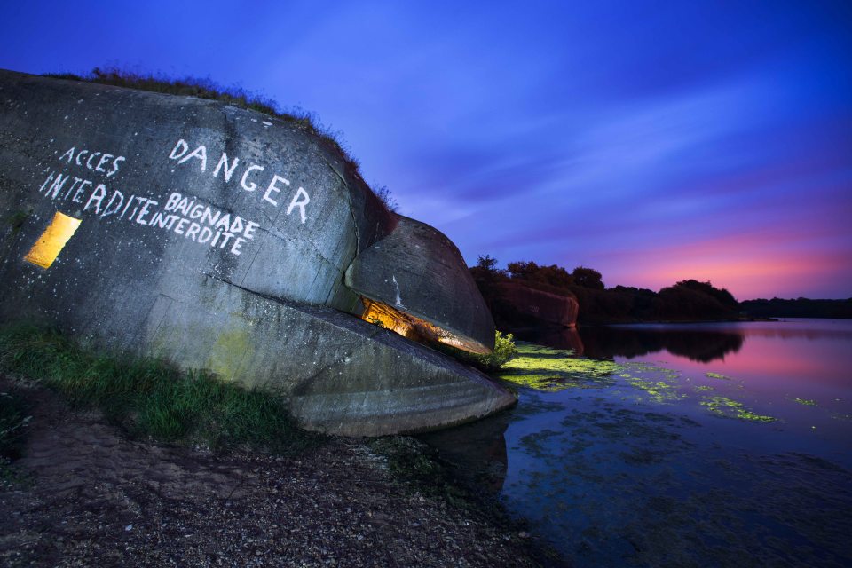  The remains of many of the bunkers and gun emplacements are still standing today