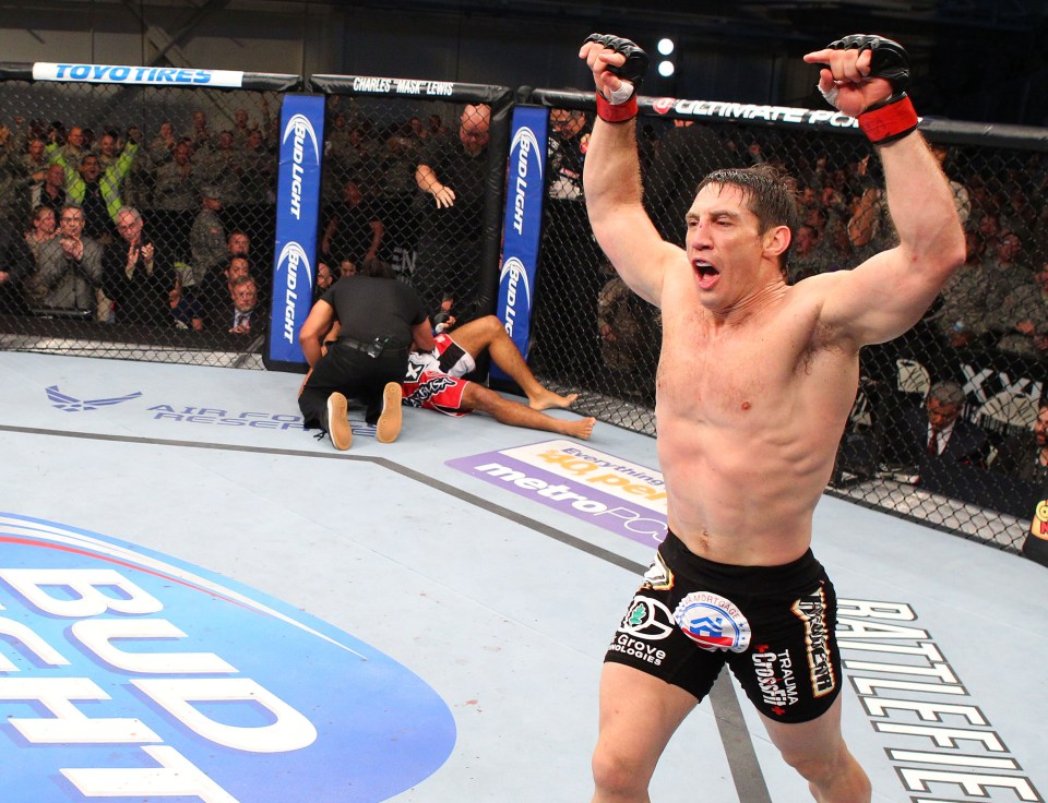  Tim Kennedy after his knockout victory over Rafael Natal