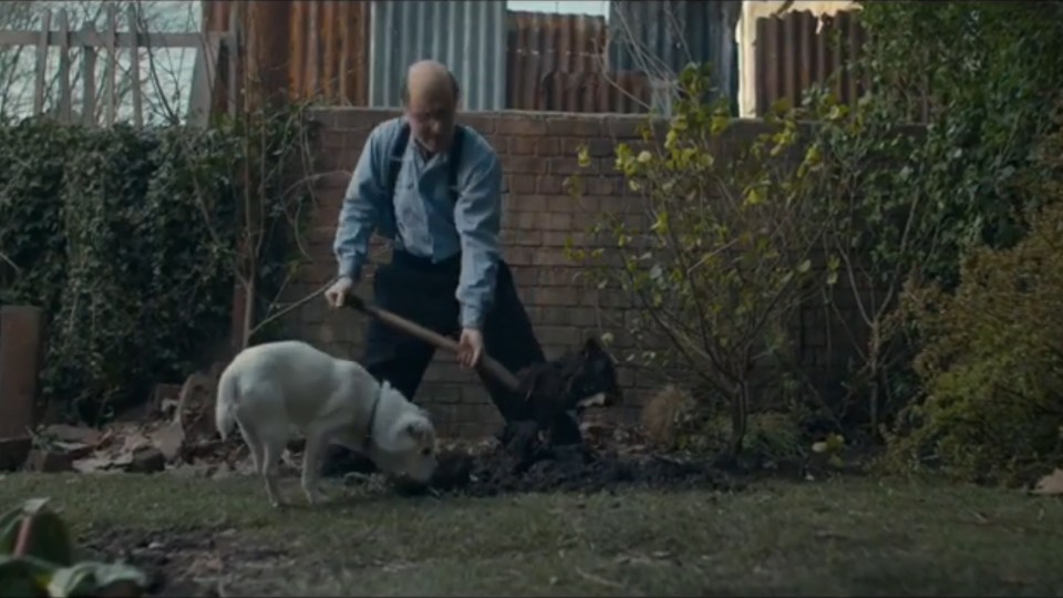  Ethel finds her husband Reg digging in the garden and grows suspicious