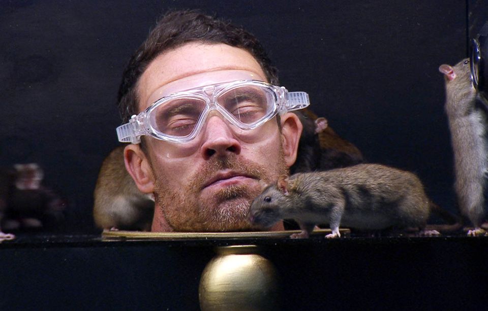  Wayne  Bridge was joined in his tank by a furry friend