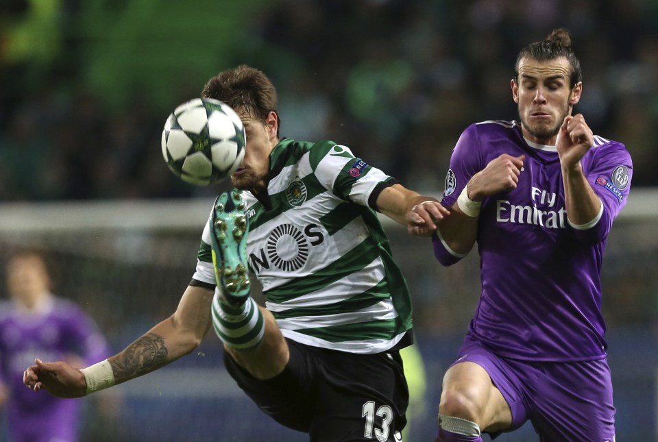  There didn't seem much in the tackle from Sebastian Coates and Gareth Bale