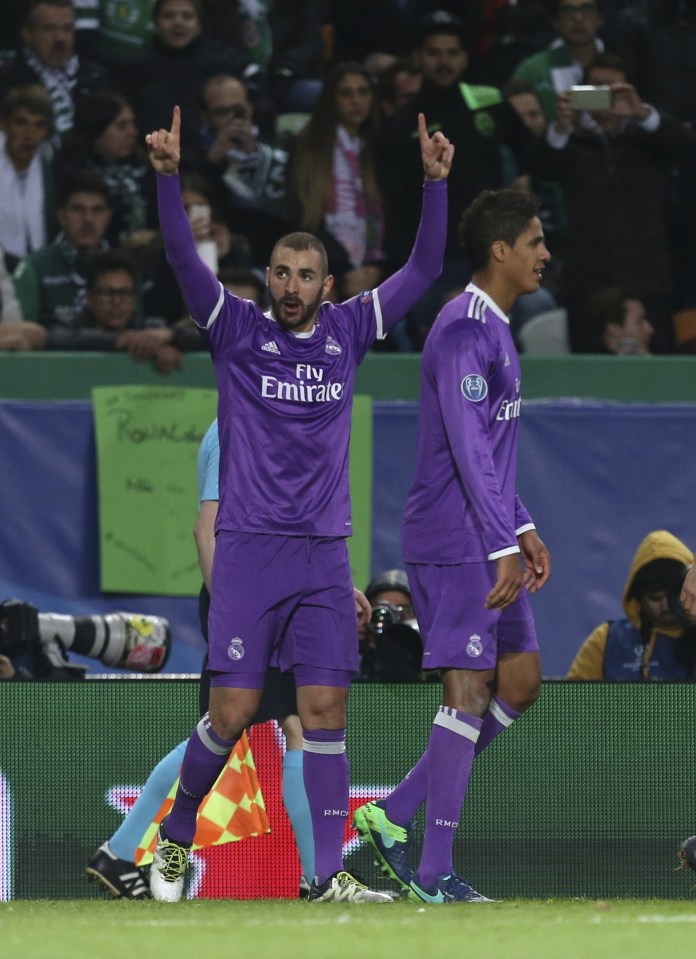  Benzema netted the late winner to be the hero in the Champions League clash