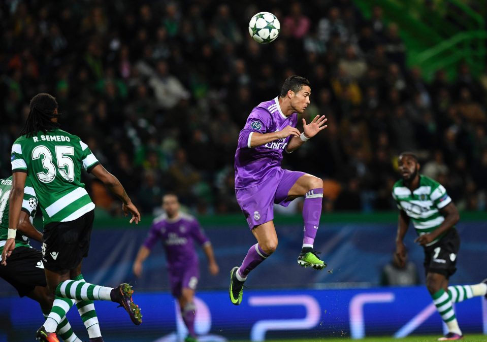  Cristiano Ronaldo was back at first club Sporting Lisbon as Real Madrid won 2-1