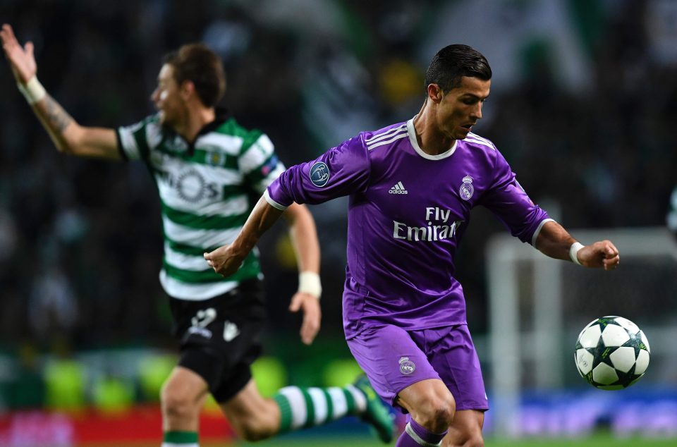  Cristiano Ronaldo was involved in the Real opener as they struggled to a 2-1 Champions League group victory in his home country Portugal in midweek