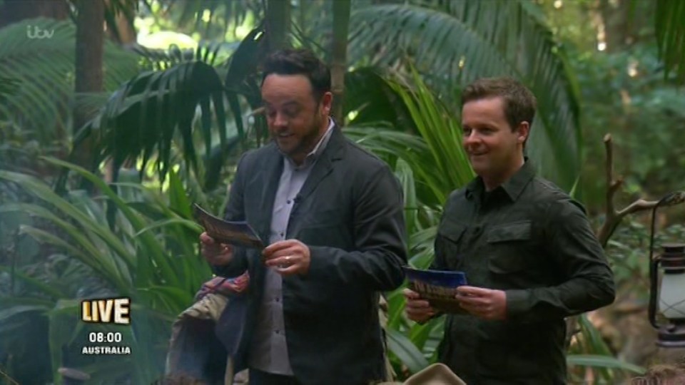  Ant and Dec came into camp to deliver the news