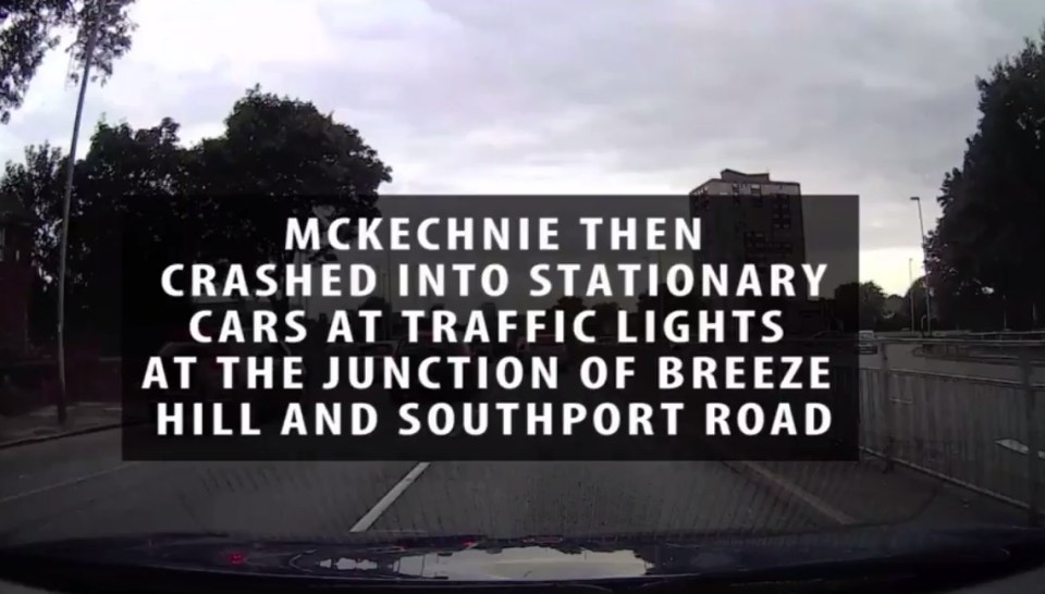  The footage of McKechnie driving into a stationary car was so shocking that the court did not want it released to the public