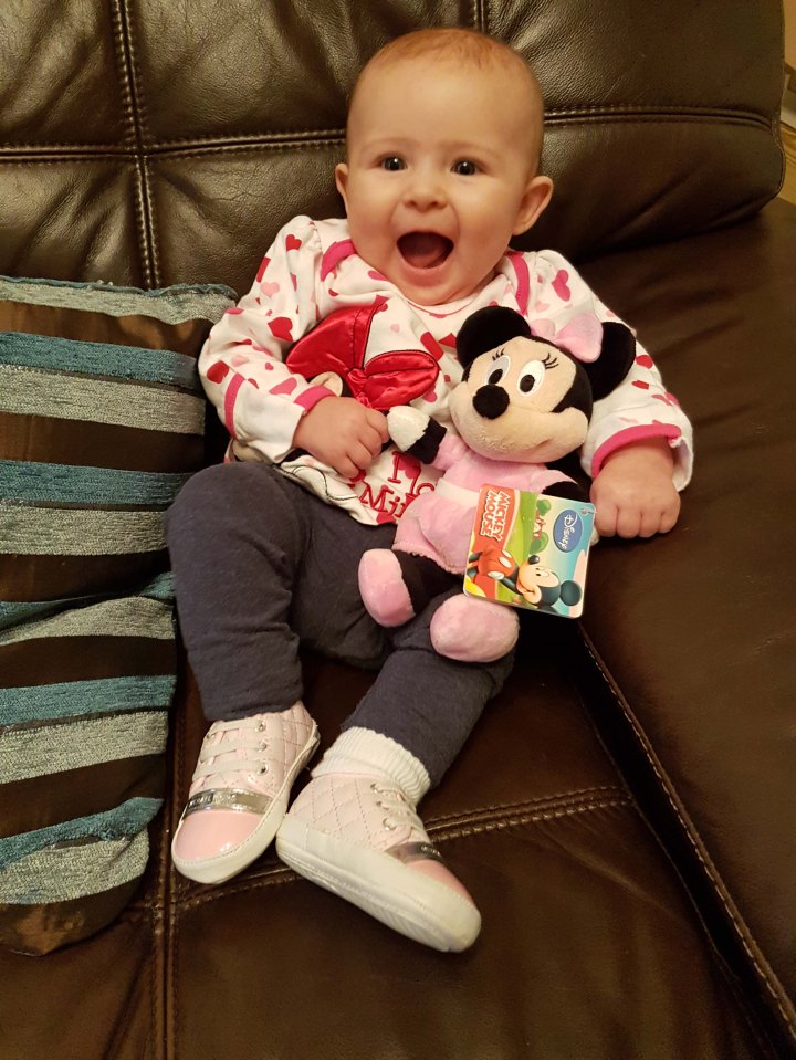  Georgia with the Minnie Mouse given to her by a stranger in Asda