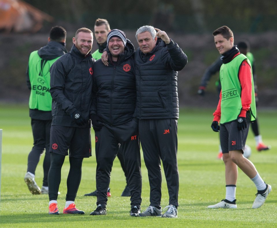 And it was all smiles in training after beating Feyenoord 4-0