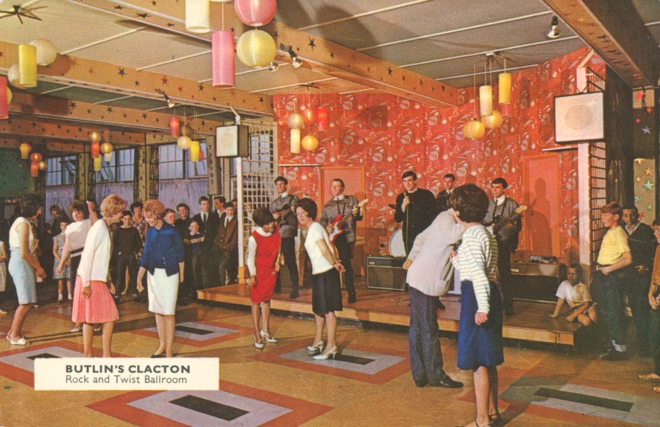  Some things never change: in the Rock and twist Ballroom at Clacton-on-Sea, the ladies bust a move while the gents look on