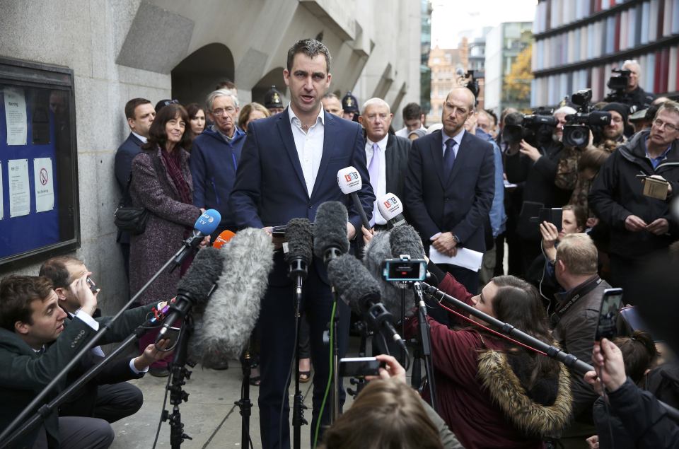  Husband Brendan Cox spoke after the verdict was announced