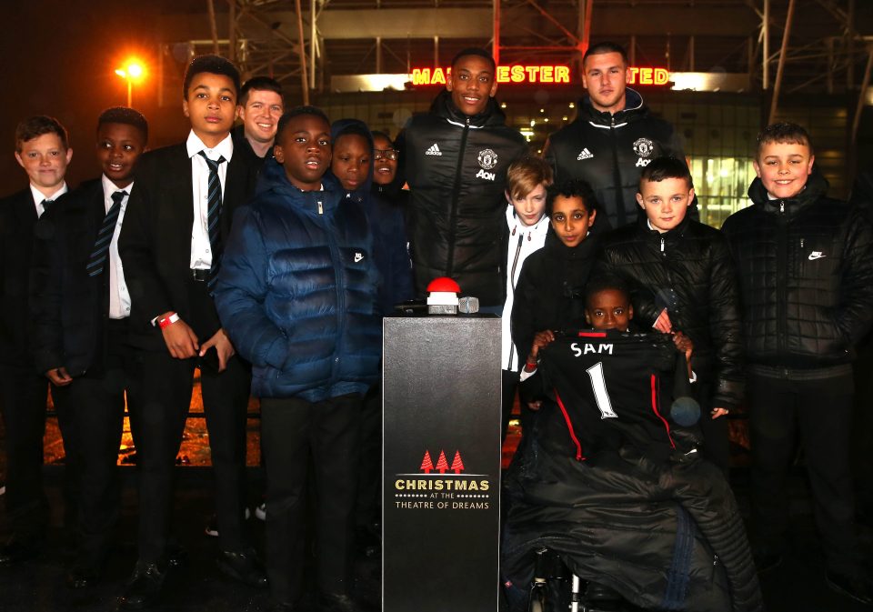 The event was to showcase the Manchester United Foundation