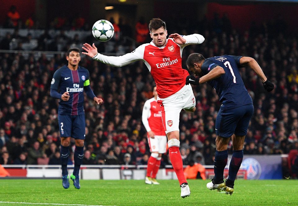  Jenkinson was part of the Arsenal side that were pegged back by PSG on Wednesday