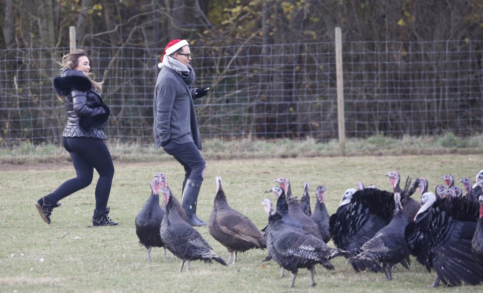  Lauren and Bobby feel cornered by the turkeys