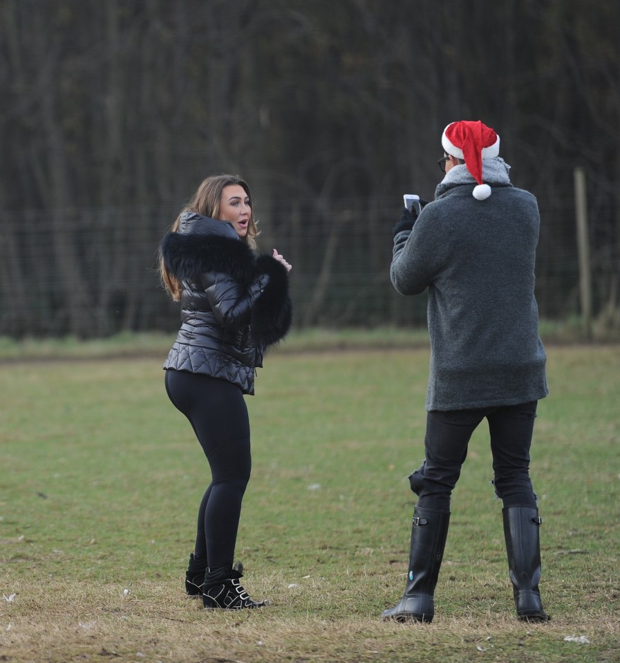  Lauren and Bobby seemed to have a fear of the turkeys