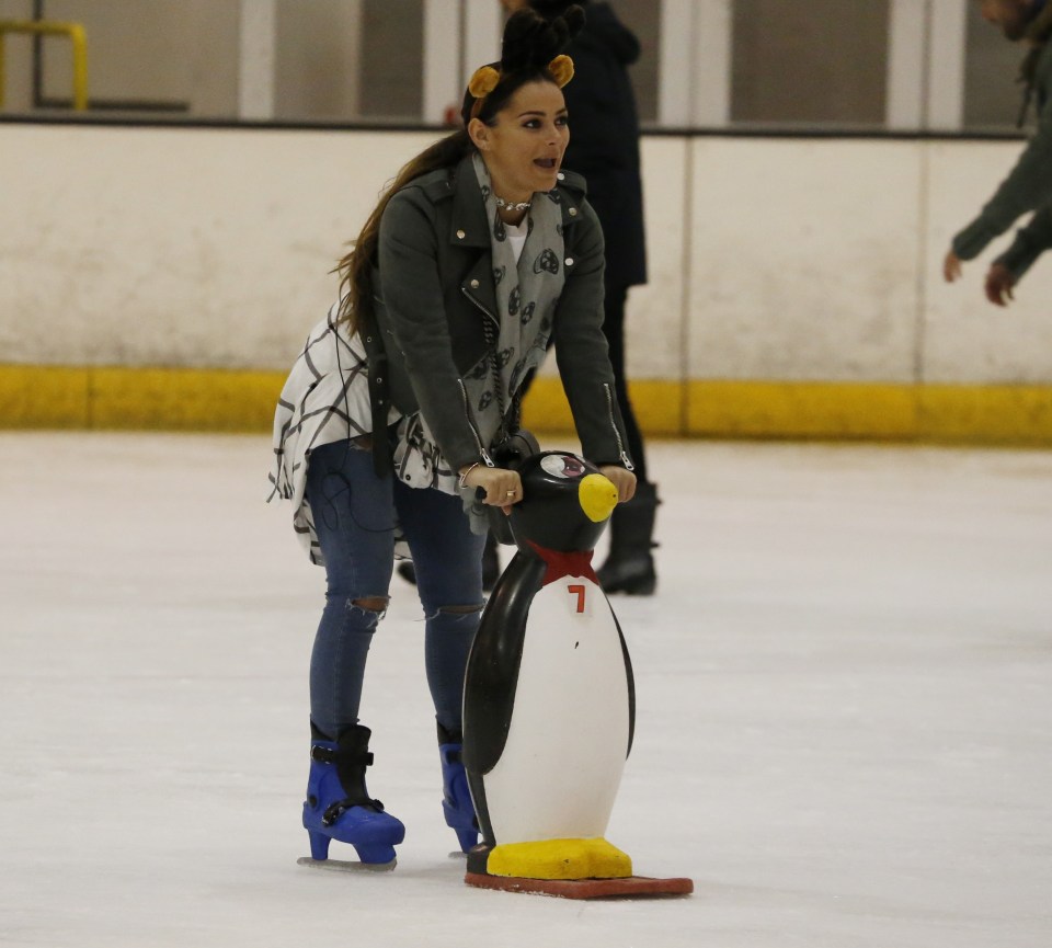  Courtney on a penguin