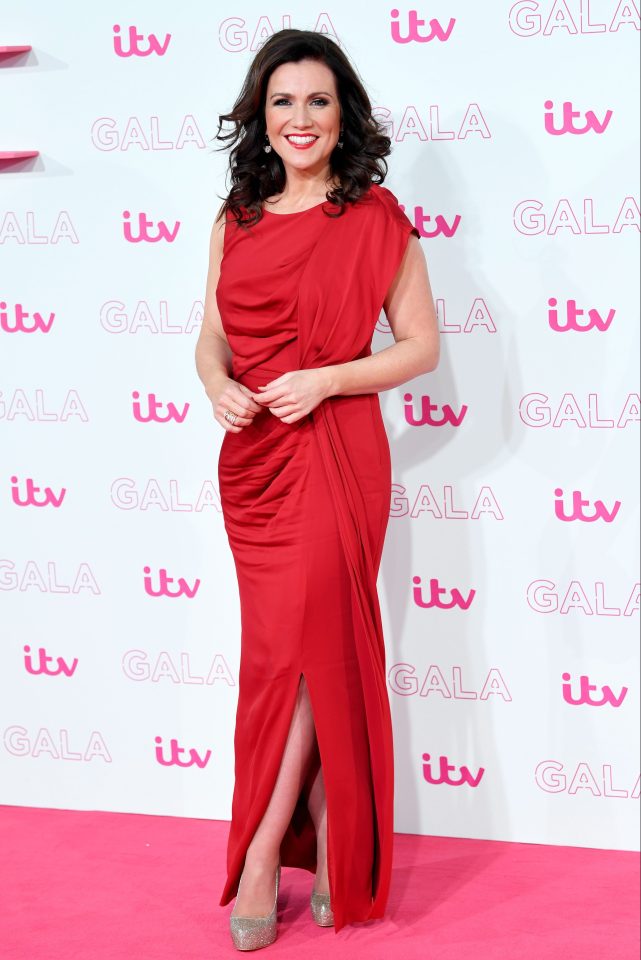  Susanna Reid showed off her style in red