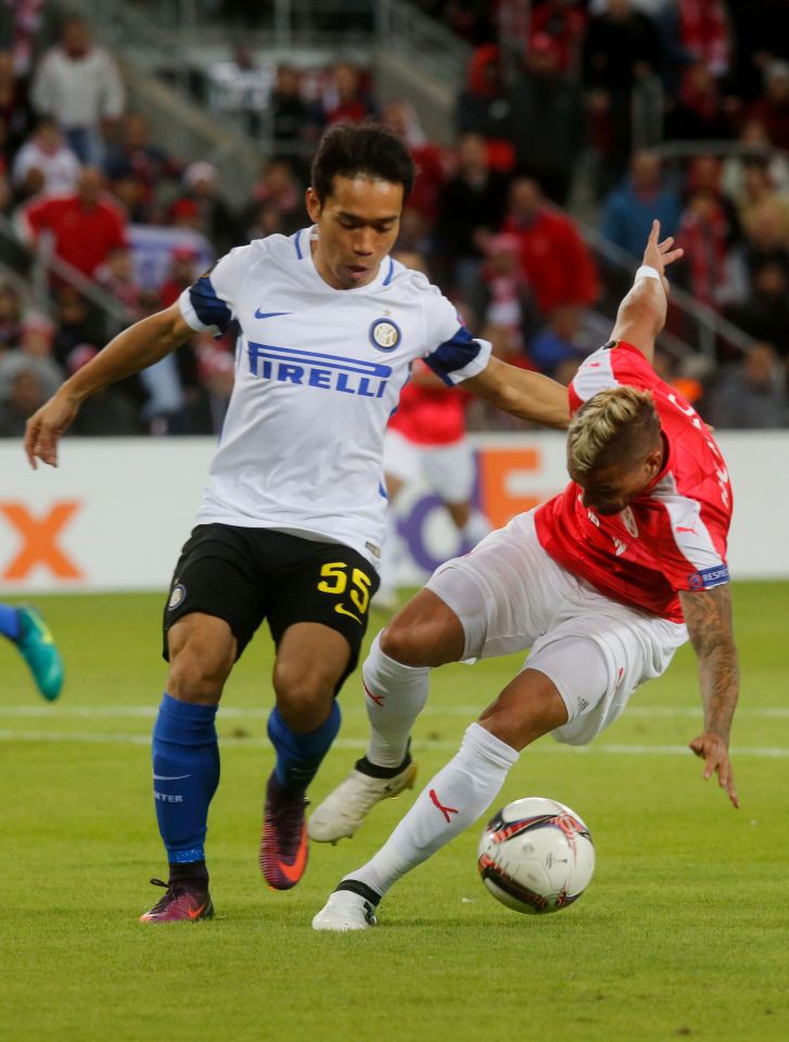  Inter Milan were dumped out of the Europa League tonight