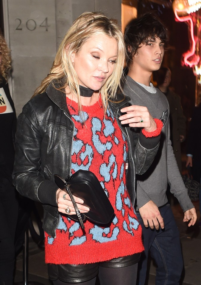  Kate Moss headed out for dinner after a fashion bash in London Thursday night