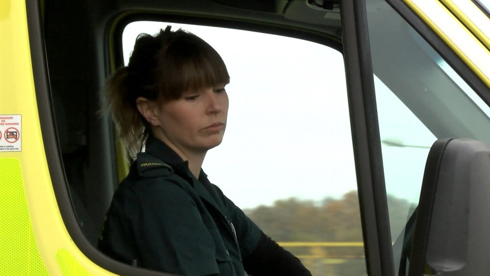  Paramedic Heidi said tears poured down her face as she was forced to drive her vile tormentor to hospital in an ambulance after her nightmare ordeal