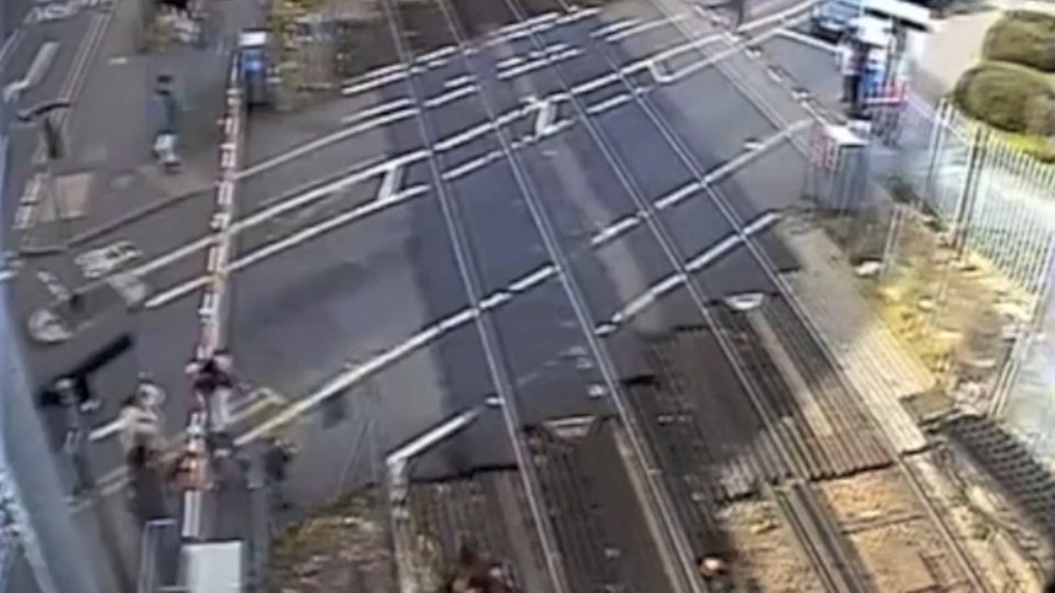  Police decided to release the footage, captured earlier this year, as they urged people to stay safe at level crossings